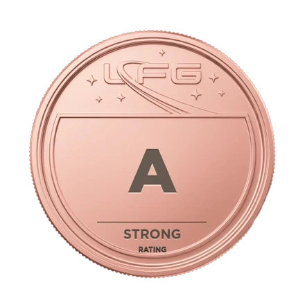 A rating badge