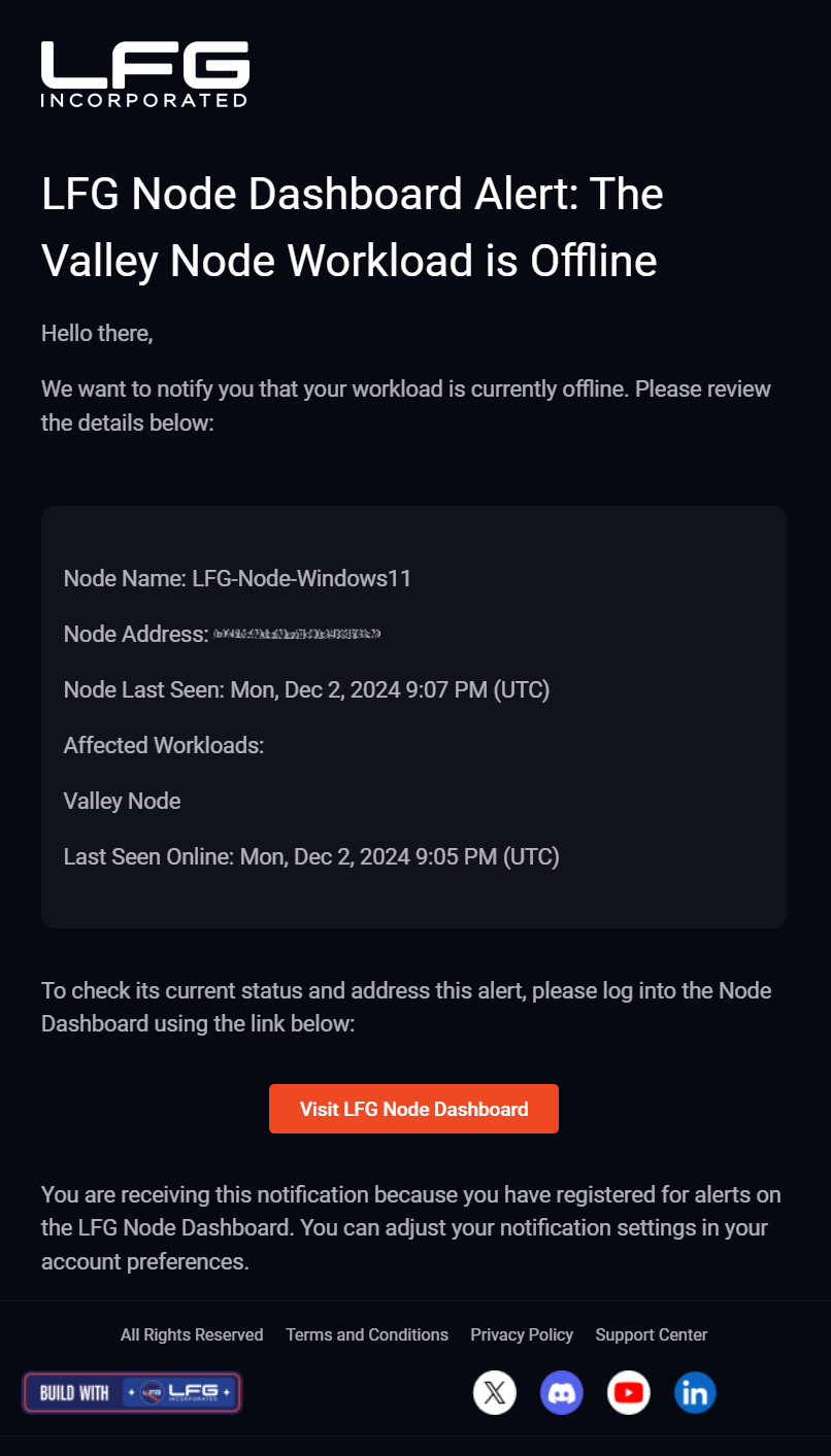 LFG Node Dashboard