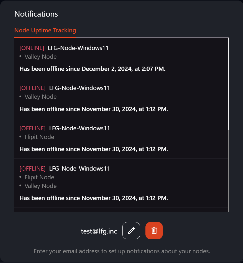 LFG Node Dashboard