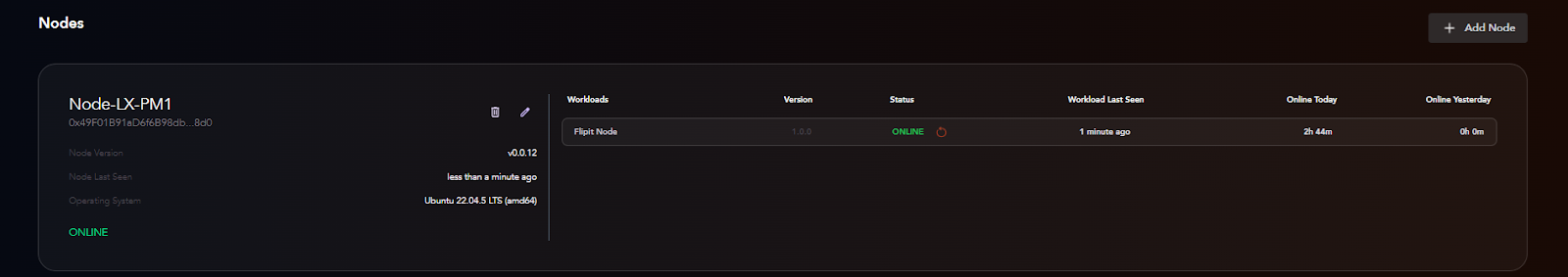 LFG Node Dashboard