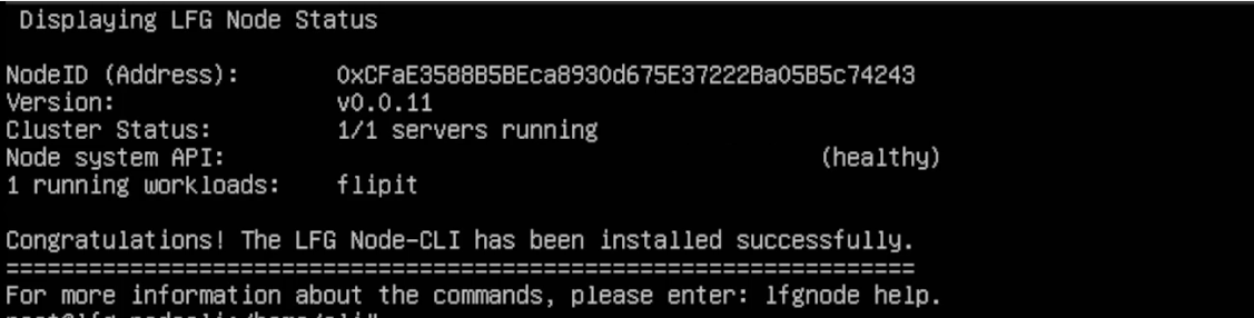 Install LFG Node CLI on Ubuntu Linux
